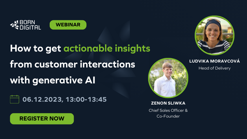 Webinar: How to get insights from customer interactions with generative AI